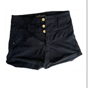 Women’s Black Refuge High-Waisted Shorts